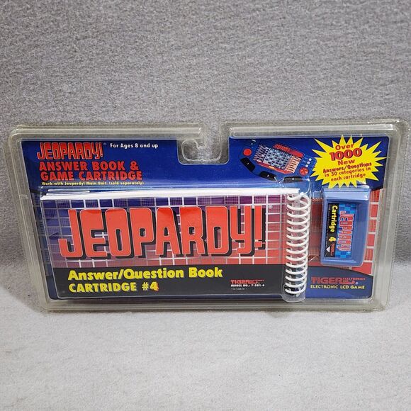 1995 Tiger Electronic Jeopardy Electronic Game Cartridge & Answer Book #4 NIP - Picture 1 of 2